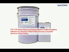 711A 711B چسب لامیناسیون مبتنی بر حلال چسب بسته بندی انعطاف پذیر برای ساختارهای پلاستیکی آلومینیومی